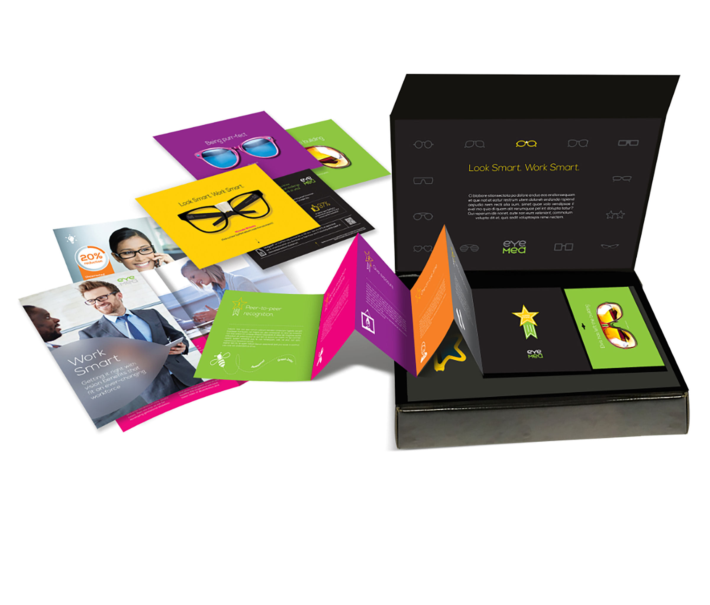 An integrated marketing brochure and sales kit