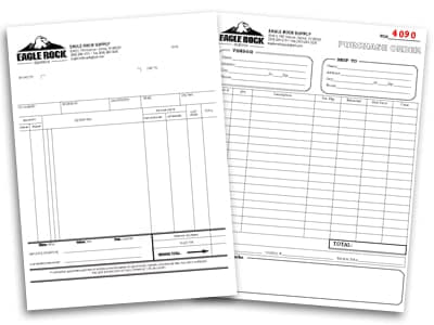 Several Bill of sale forms for an auto store.