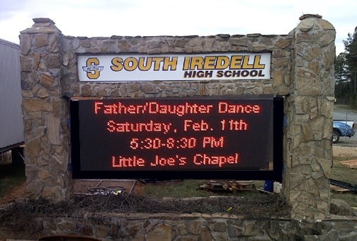 High School LED Monument Signs