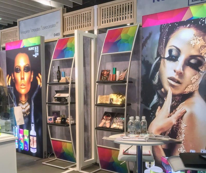 Booth Graphics for a makeup
